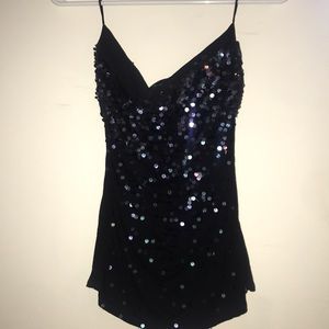 Express sleeveless sequin top
